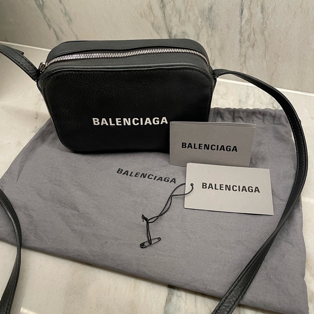 Balenciaga Mini Leather Camera Bag Crossbody